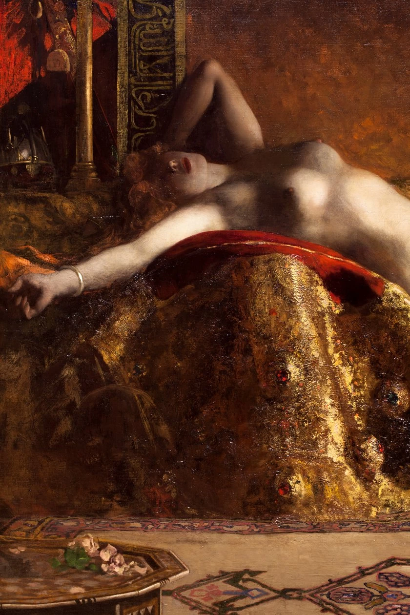 Jean - Joseph Benjamin, Constant, 115, Odalisca distesa, Ger Eenens Collection, dettaglio